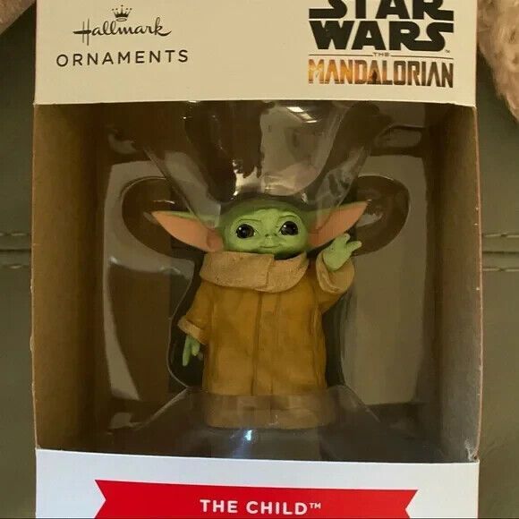 Hallmark Star Wars Mandalorian Grogu The Child Baby Yoda Red Box Ornament NIB - Picture 6 of 11